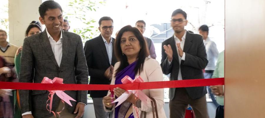 Anju Sharma, Principal Secretary, Higher and Technical Education, Government of Gujarat inaugurates the Talent Co-Creation Lab at RKU