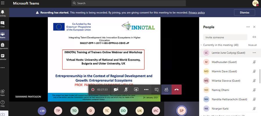 INNOTAL Train the Trainer webinar recap